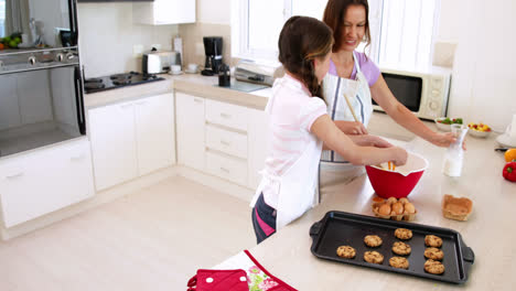Mother-and-daughter-baking-together