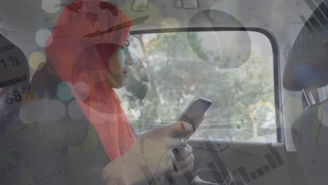 Statistical-data-processing-against-woman-in-hijab-using-smartphone-in-the-car
