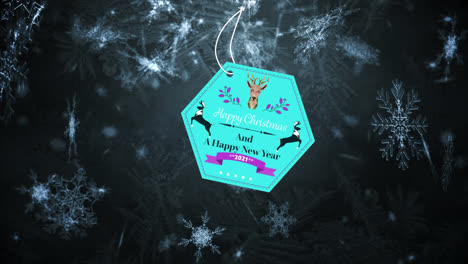 Animation-Von-Weihnachtsgrüßen-Und-Fallendem-Schnee-Auf-Dunklem-Hintergrund