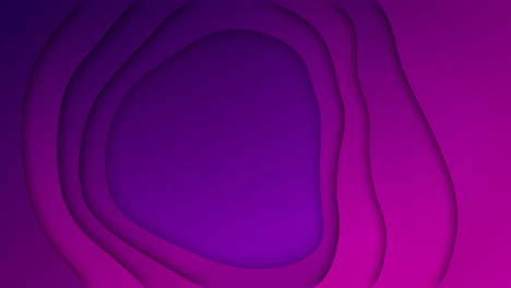 Animation-of-rotating-purple-organic-forms-moving-on-purple-background