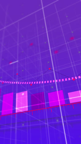 Animation-Der-Finanzdatenverarbeitung-Auf-Blauem-Hintergrund