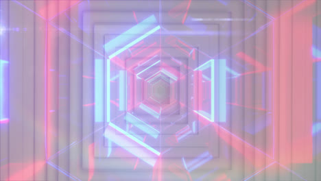Animation-of-white-squares-over-digital-tunnel