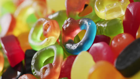 Video-of-colourful-jelly-candy-on-white-background