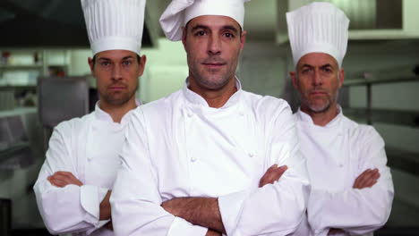 Three-stern-chefs-looking-at-camera