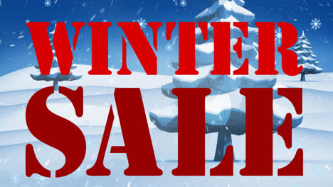 Animation-of-winter-sale-over-winter-landscape
