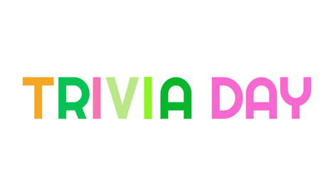 Animation-of-national-trivia-day-text-in-colourful-letters-on-white-background