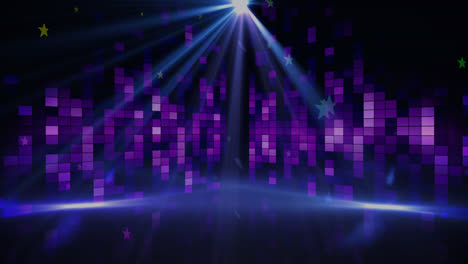 Animation-of-purple-lights-flickering-in-music-venue