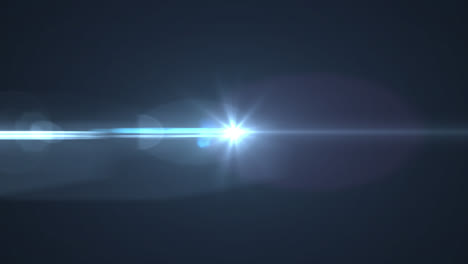 Animation-of-glowing-blue-light-moving-on-dark-blue-background