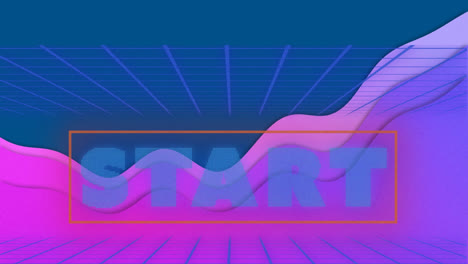 Animation-Des-Starts-Auf-Blauem-Und-Rosa-Hintergrund