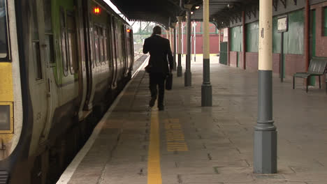 Business-man-at-Train-station