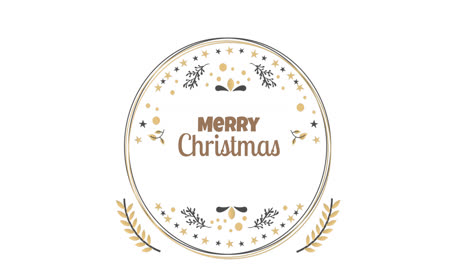 Animation-of-christmas-season's-greetings-over-decorations-on-white-background