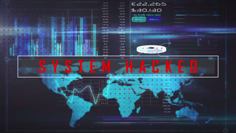 Animation-of-system-hacked-text-over-data-processing