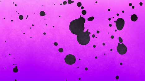 Animation-Von-Violetten-Linien-über-Buntstiften-Auf-Schwarzem-Hintergrund