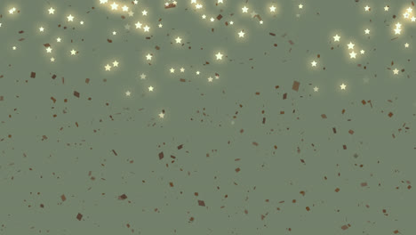 Animation-Einer-Weihnachtsdekoration-Mit-Leuchtenden-Sternen-Und-Roten-Punkten