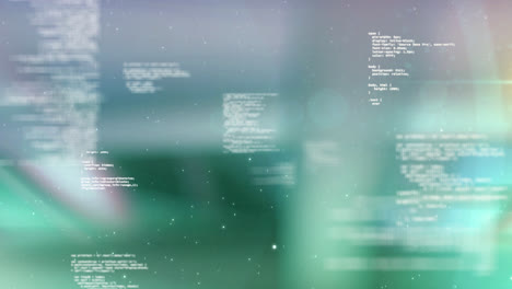 Animation-of-data-processing-over-blurred-background