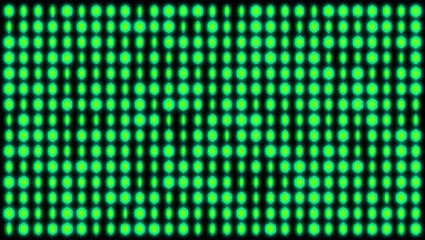 Animation-of-changing-green-dots-on-black-background