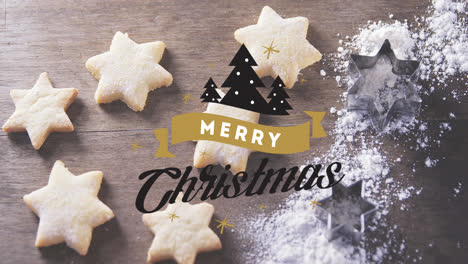 Animation-of-merry-christmas-text-over-cookies