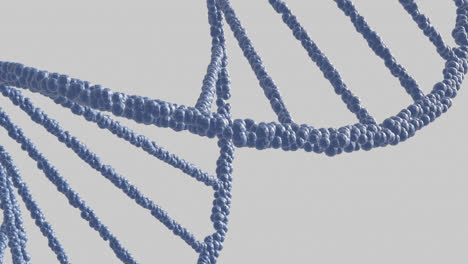 Animation-of-macro-of-blue-3d-dna-strands-spinning