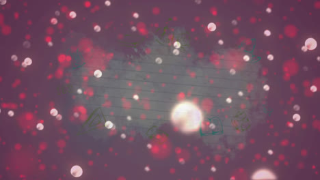 Animation-Einer-Weihnachtsdekoration-Mit-Weißen-Und-Roten-Leuchtenden-Punkten
