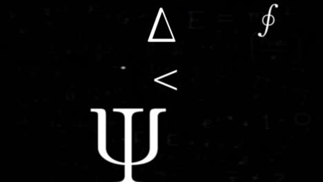 Animation-of-mathematical-symbols-on-black-background