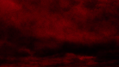 Animation-of-dark,-stormy-halloween-red-sky