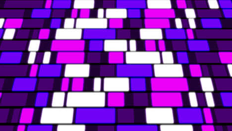 Animation-Von-Rechtecken,-Die-Ihre-Farbe-In-Violetttönen-ändern