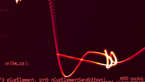 Animation-Von-Roten-Lichtern-über-Der-Datenverarbeitung-Auf-Schwarzem-Hintergrund