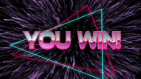 Animation-Von-„You-Win“-Text-über-Geometrischen-Bewegten-Formen-Und-Feuerwerk