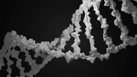 Animation-of-macro-of-blue-3d-dna-strand-spinning