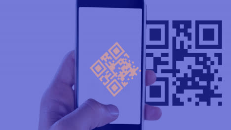 Animation-of-qr-code-and-qr-code-scanning-on-smartphone