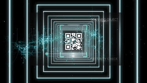 Animation-of-qr-code-in-digital-space