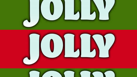 Animation-of-jolly-text-at-christmas-on-red-and-green-background