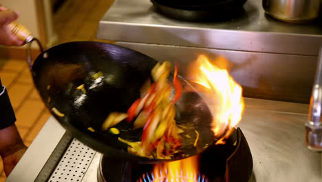 Chef-making-a-stir-fry