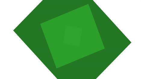Animation-Von-Sich-Bewegenden-Grünen-Quadraten-Auf-Weißem-Hintergrund