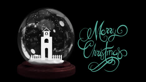 Animation-of-merry-christmas-text-over-snow-globe