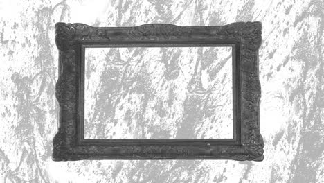 Animation-of-frame-over-moving-grey-and-white-background