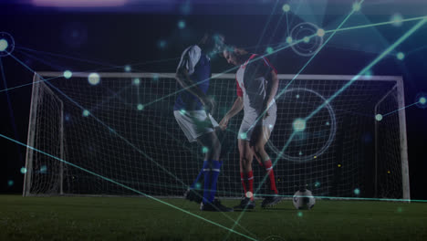 Animation-of-network-of-connections-over-diverse-male-soccer-players