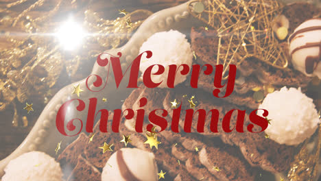 Animation-of-merry-christmas-text-over-christmas-decoration