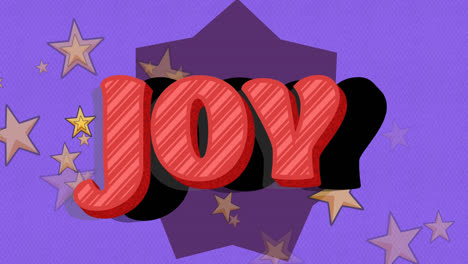 Animation-of-joy-text-over-falling-stars