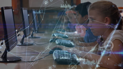 Animation-of-network-of-connections-over-diverse-pupils-using-computers-at-school