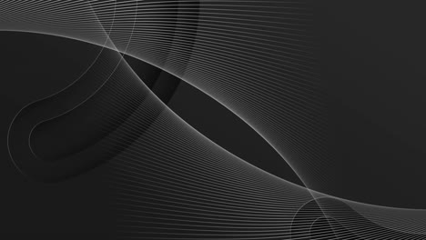 Animation-of-white-lines-and-black-shapes-on-black-background