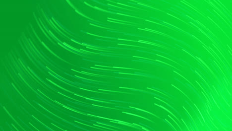 Digitale-Animation-Von-Lichtspuren,-Die-Sich-Vor-Dem-Kopierraum-Auf-Grünem-Hintergrund-Bewegen