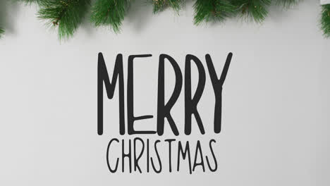Animation-of-merry-christmas-text-over-branches