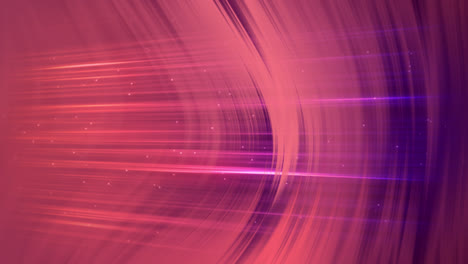 Animation-of-lights-over-pink-and-violet-background-with-waves