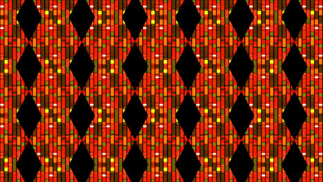 Animation-of-abstract-background-with-diamonds-and-rectangles-in-shades-of-orange