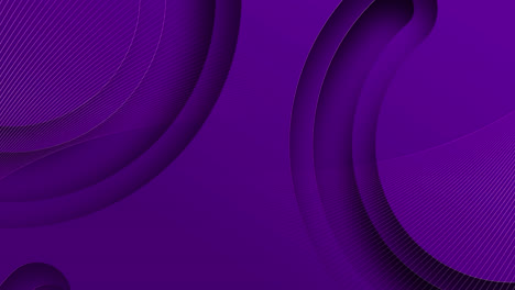 Animation-of-white-lines-and-purple-shapes-on-blue-background