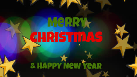 Animation-of-merry-christmas-text-over-light-spots-and-stars-falling