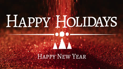 Animation-of-happy-holidays-text-over-falling-glitter