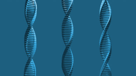 Makroanimation-Eines-Grauen-3D-DNA-Strangs,-Der-Sich-Dreht