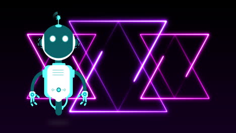 Animation-Eines-KI-Chatbots-über-Bunten-Violetten-Neonlinien-Auf-Schwarzem-Hintergrund